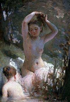 查理 卓別林 Two girls bathing 查理 卓別林 Two girls bathing